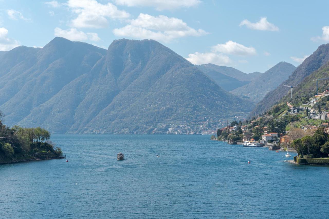 Lake Como Apartment With Balcony And Private Parking Ossuccio Exterior foto